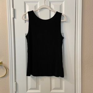 CHICO'S Travelers Black Layering Tank Top Size 1